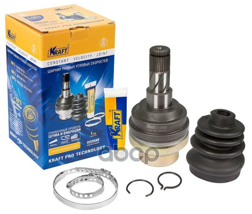 KT059039 KRAFT ШРУС внутренний Daewoo Nexia (95-), Lanos (97-) / Chevrolet Lacetti (04-), Aveo (03-) 1.2-1.6 MT