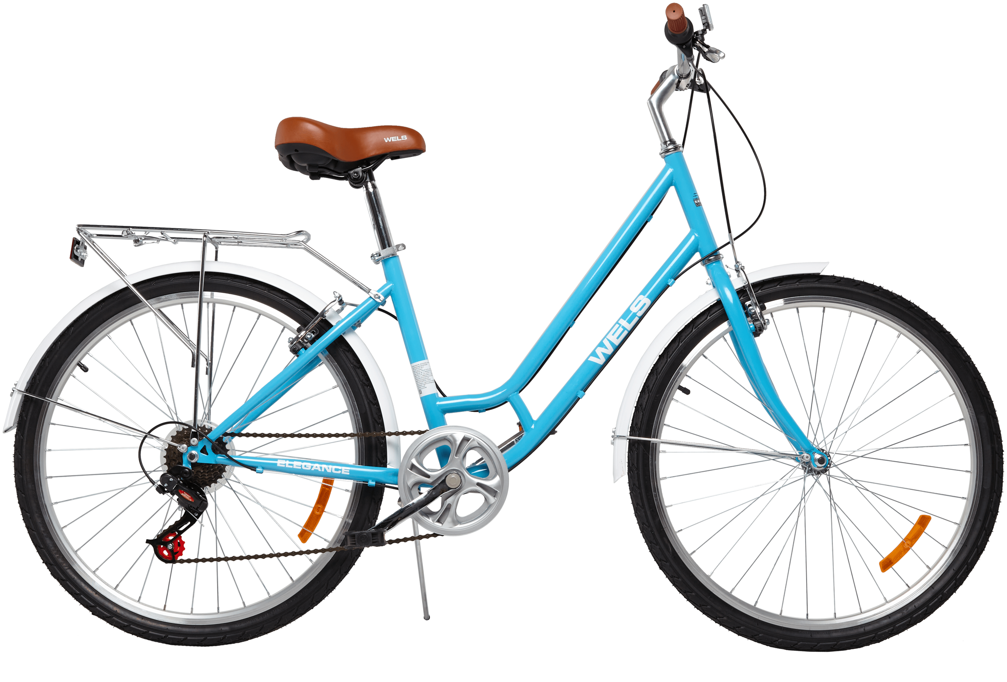 Велосипед WELS Elegance (26", 7 ск, 16", голубой, 2021-2022)