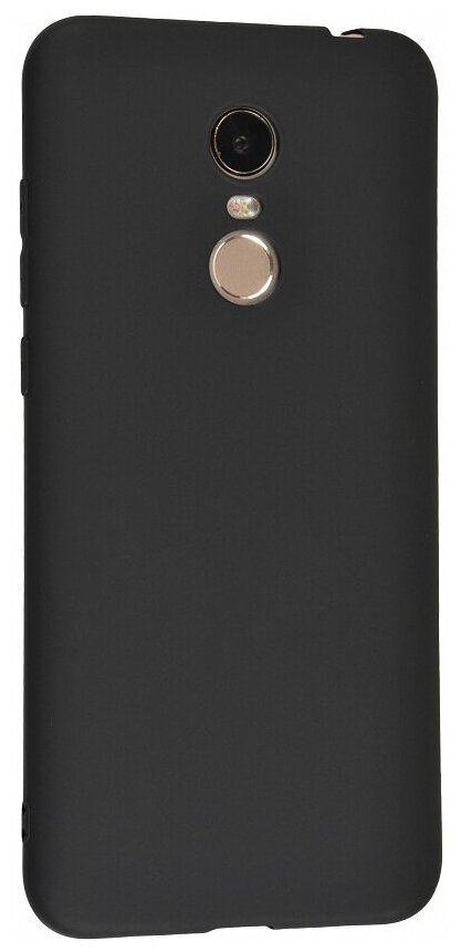 Чехол силиконовый для Xiaomi Redmi 5 Plus, с защитой камеры, черный