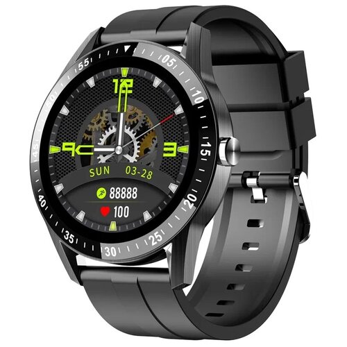 Смарт часы фитнес браслет Tiroki S1 мужские наручные с давлением пульсометром шагомером счетчиком калорий smart watch водонепроницаемыечерные 299000₽