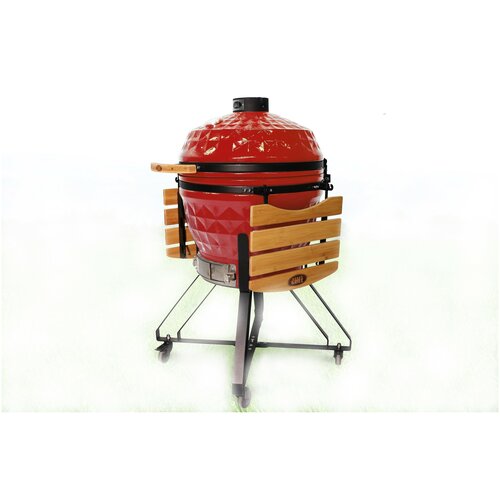 Керамический гриль-барбекю 22 дюйма (красный) (56 см) start grill керамический гриль start grill 22 pro 56 см черный