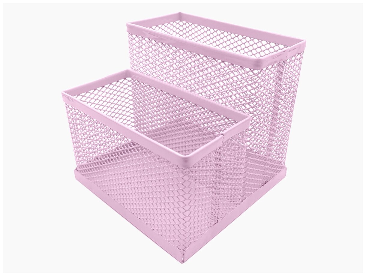 фото Подставка " KWELT " 2 отделения, металлическая, сетчатая