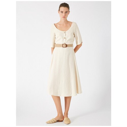 фото Платье koton women, 0yak88050pw, цвет: beige, размер: 36