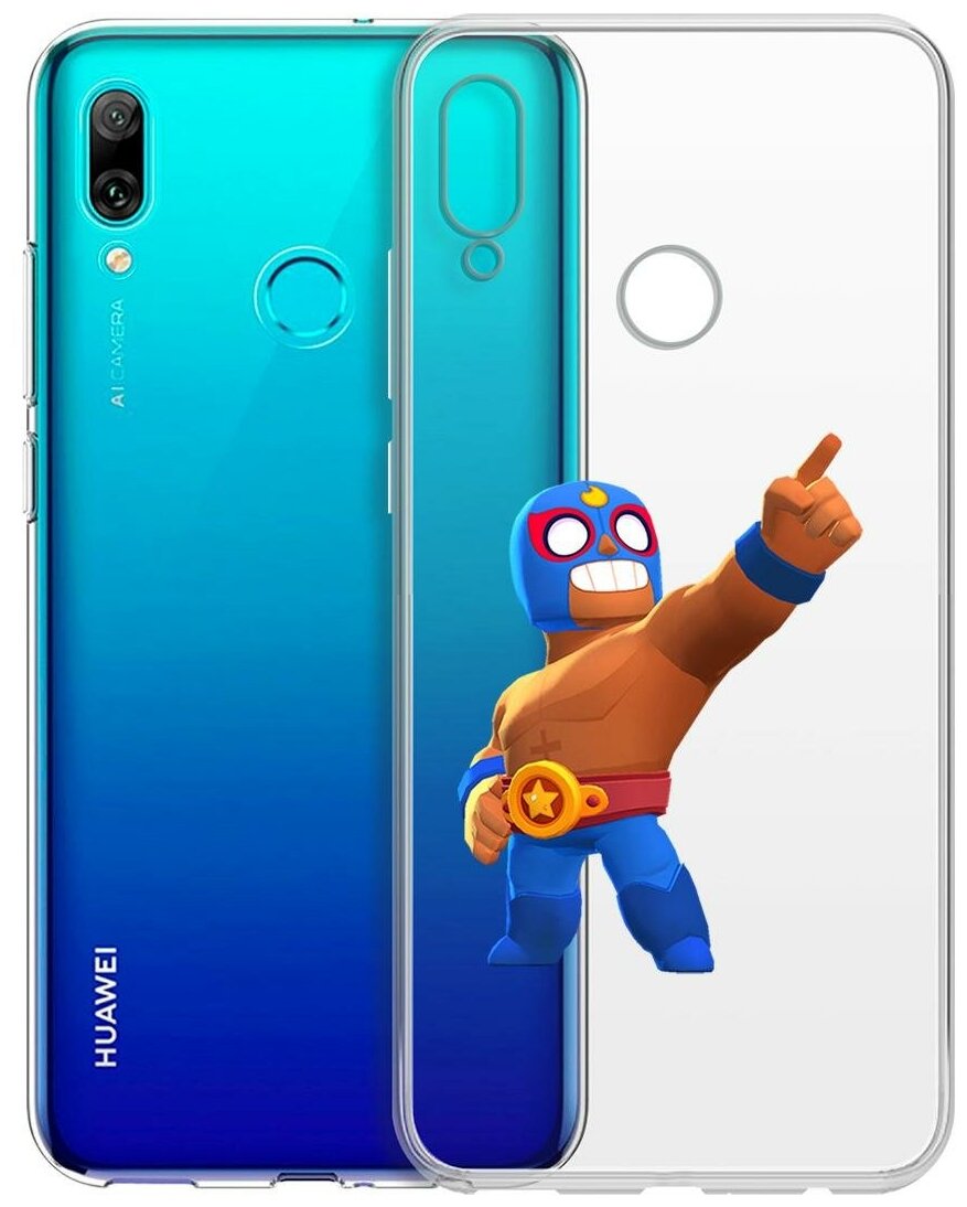 Чехол-накладка Clear Case Brawl Stars-Эль Примо для Huawei P Smart (2019)/Honor 10 Lite (2019)