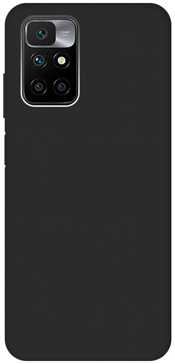 Матовый чехол на Xiaomi Redmi 10 / Сяоми Редми 10 Soft Touch черный