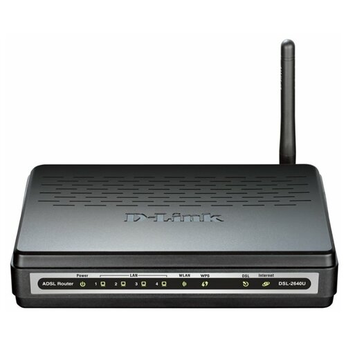 фото Wi-fi роутер d-link dsl-2640u (черный)