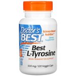 Doctor's Best, Л-Тирозин, L-Tyrosine, 500 мг, 120 капсул - изображение