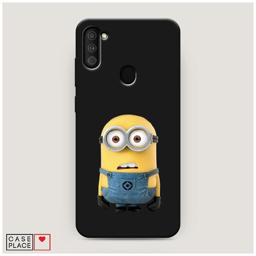 фото Чехол силиконовый матовый samsung galaxy m11 чее? case place