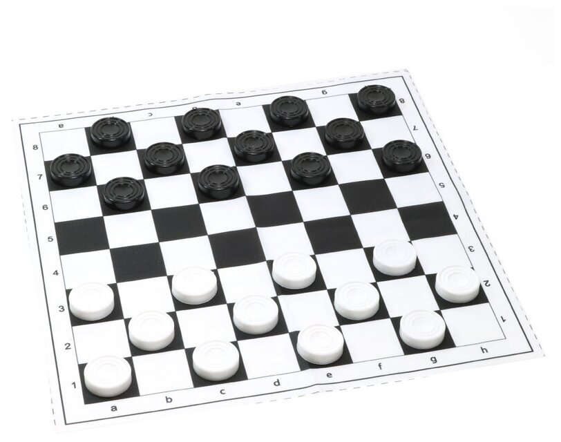 Игра настольная Шашки Десятое королевство, с мягким полем, картонная коробка (3789)