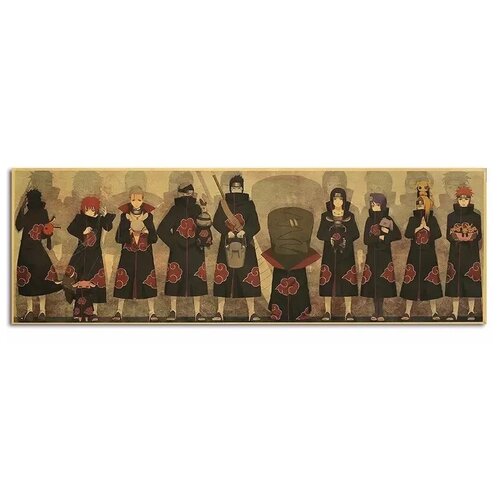 Постер из крафт-бумаги Акацуки из аниме 