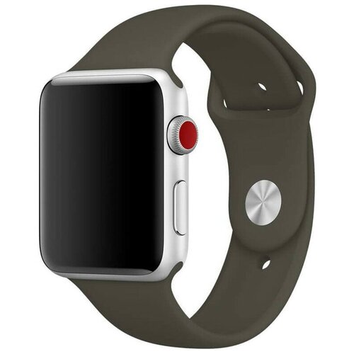 Спортивный ремешок Guardi Sport Band для Apple Watch 42/44 мм коричневый (Dark Olive)