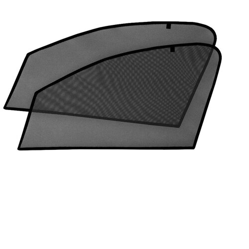 Каркасные шторки на магнитах для автомобиля Chery Tiggo 5 (Чери Тигго) 2013-2020, автошторки на передние стекла, Cobra Tuning - 2шт.