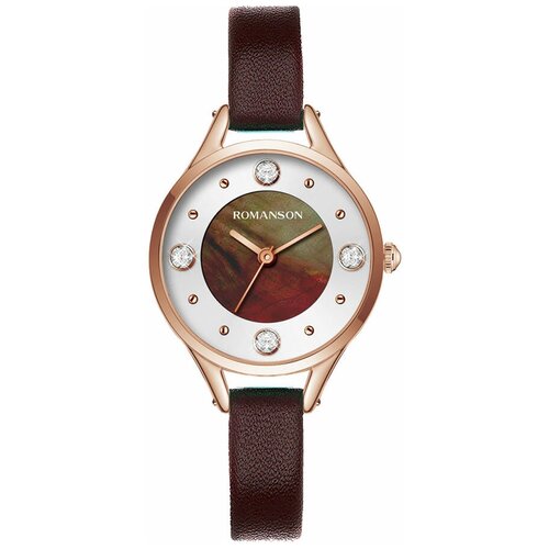 Наручные часы ROMANSON Наручные часы ROMANSON RL 0B04L LR(RG), коричневый