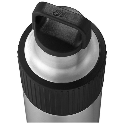 Термос Esbit SCULPTOR, из нержавеющей стали с резиновой накладкой, черная, 1.0 л