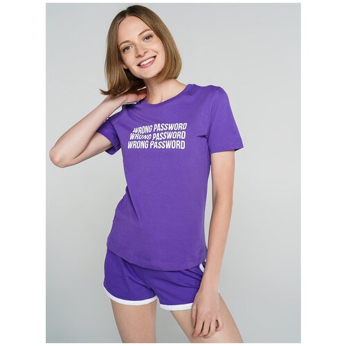фото Футболка с кор.рукавом твое 75901 размер xs, фиолетовый, women