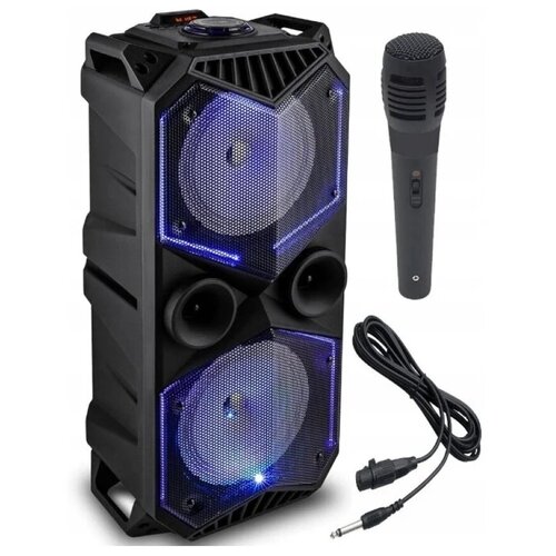 Портативная колонка BTS Bluetooth ZQS-1819 с микрофоном для караоке FM-радио MP3 и подсветкой 567000₽