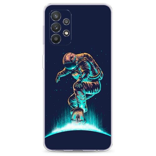 фото Силиконовый чехол "космонавт-скейтер" на samsung galaxy a32 / самсунг галакси а32 case place