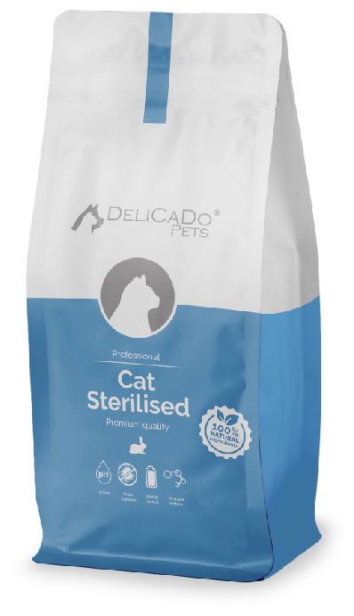 Сухой корм для стерилизованных кошек Delicado с кроликом
