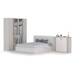 Мебель для спальни Амели № 5 цвет шёлковый камень/бетон чикаго беж - изображение