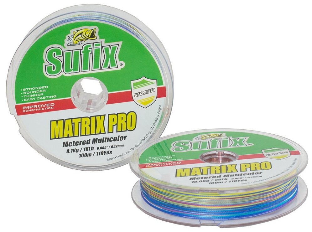 Плетеный шнур Sufix Matrix Pro