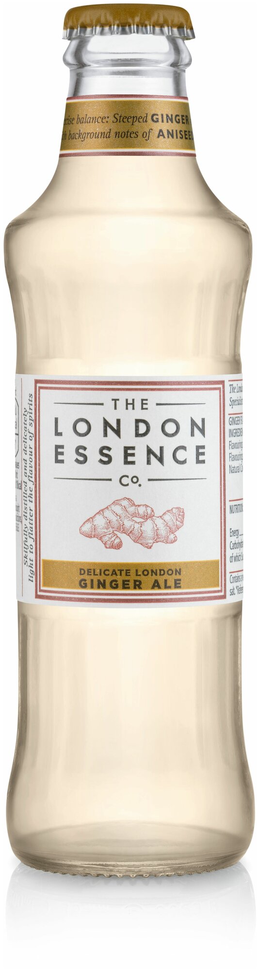 Напиток газированный London Essence Delicate London Ginger Ale (Джинжер Эль) 0,20л, стекло, 1шт