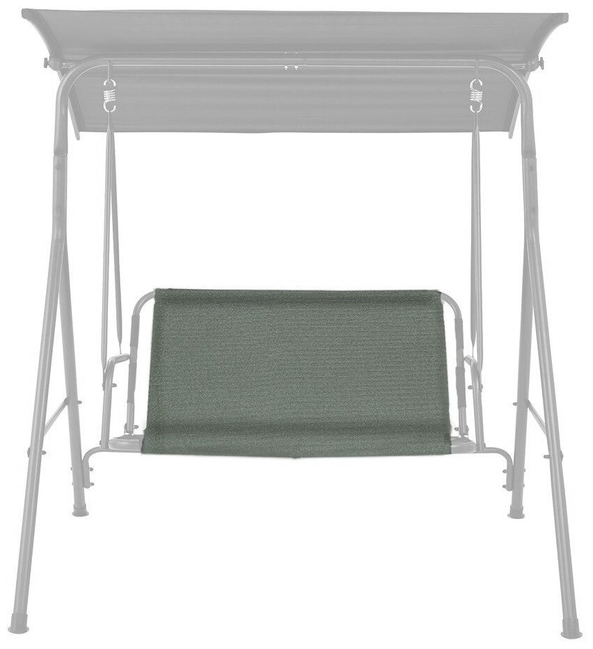 Усиленное тканевое сиденье для садовых качелей 130x53/44 см. (оксфорд 600, олива), Tplus - фотография № 1