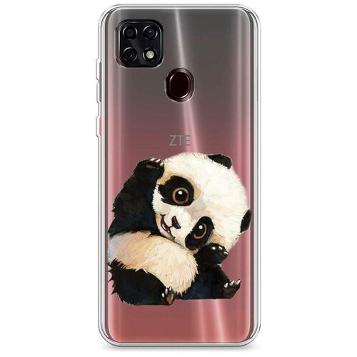 фото Силиконовый чехол "большеглазая панда" на zte zte blade 20 smart / зте блейд 20 смарт case place