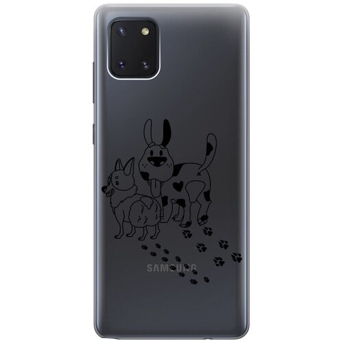Чехол - накладка Transparent 3D для Samsung Galaxy Note 10 Lite с принтом Funny doggies чехол накладка transparent для samsung galaxy note 20 ultra с 3d принтом funny doggies