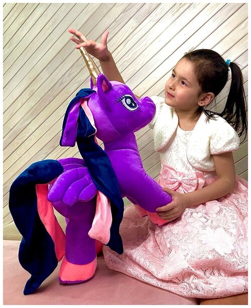 My Little Horse/Мягкая игрушка пони Искорка 50 см