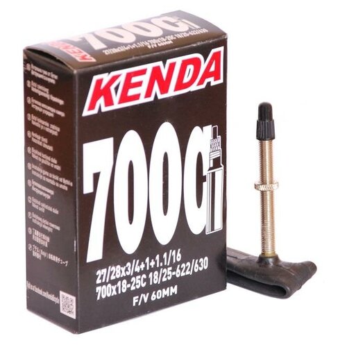 Камера Kenda 700х18-25C FV60 5-511491 камера для велосипеда kenda 700 x 23 25c f v ниппель presta 80 мм