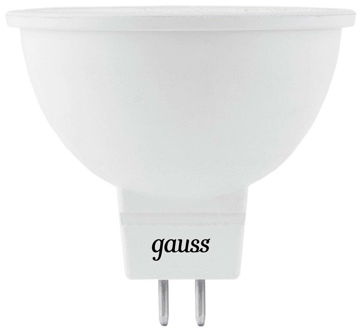 Лампа светодиодная gauss 101505105, GU5.3, MR16, 5Вт, 3000 К