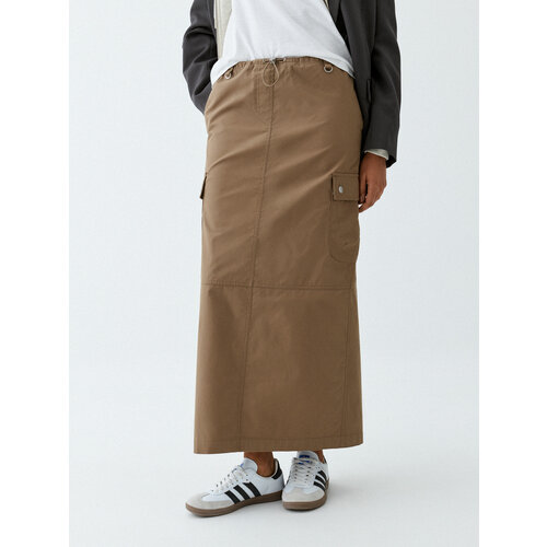 Юбка Sela, размер M INT, коричневый юбка sela размер m int серый