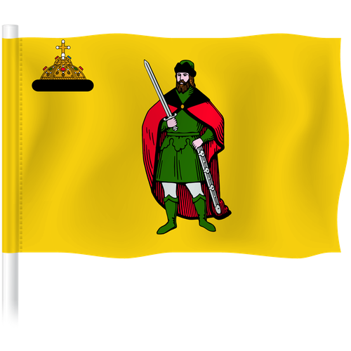 Флаг Рязани / Флаг города Рязань / 90x135 см.