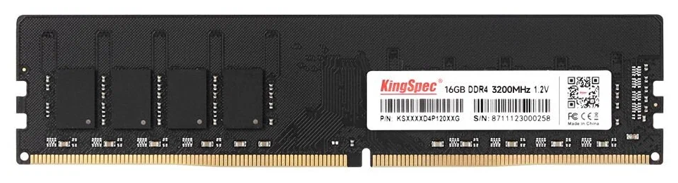 Оперативная память KINGSPEC KS3200D4P12016G DDR4 - 16ГБ 3200МГц, DIMM, Ret