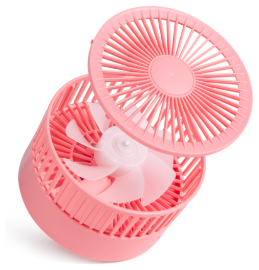 Мини вентилятор беспроводной Haifisch (Розовый) - фотография № 3