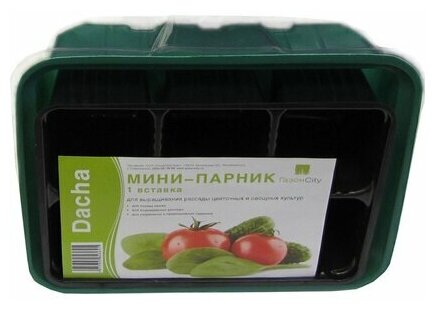 Мини-парник для рассады 6 ячеек