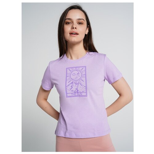 фото Футболка твое, размер xs, сиреневый