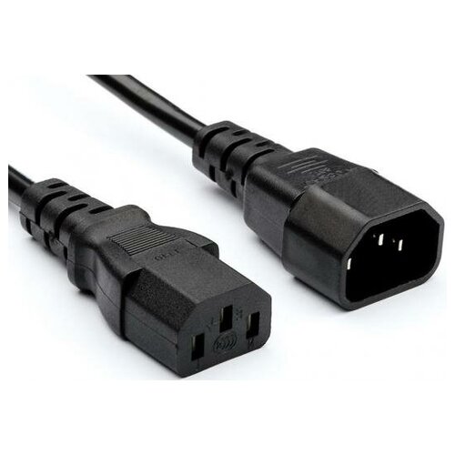фото Exegate ep280633rus кабель монитор - компьютер (ups->устройство) exegate power ec-10p (iec 320 с13->с14) vde-250v-3*0.75mm2, медь, черный, 10м.