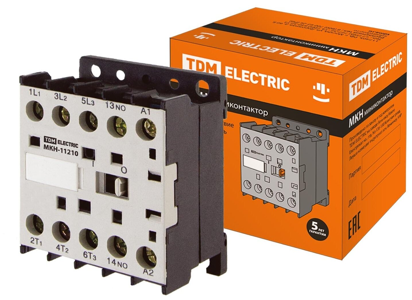 фото Миниконтактор МКН-11210 12А 230В 1НО TDM