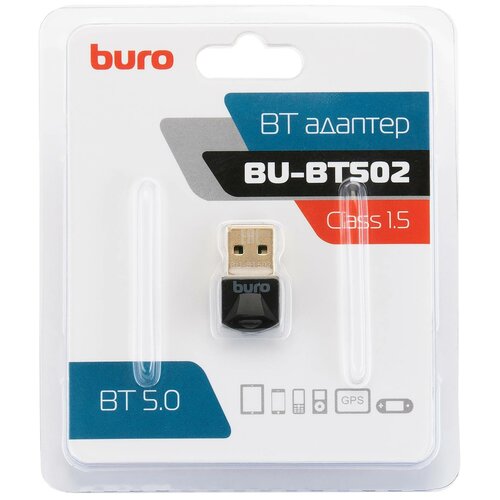 Bluetooth передатчик Buro USB Bluetooth 5.0 + EDR Class 1.5 20m BU-BT502