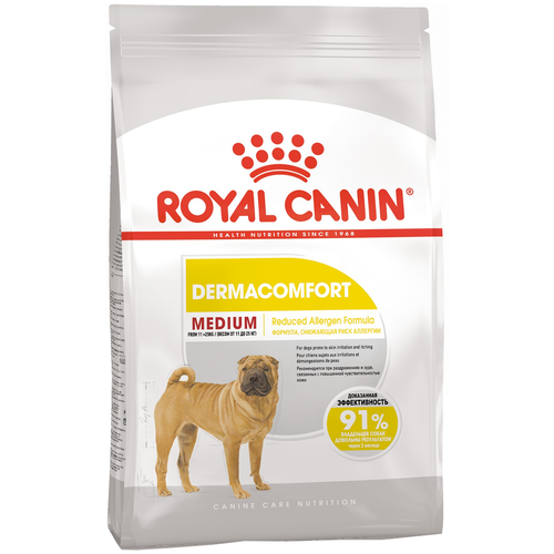 Корм Royal Canin Medium Derma Comfort Сухой корм для собак средних пород с чувствительной кожей 3 кг