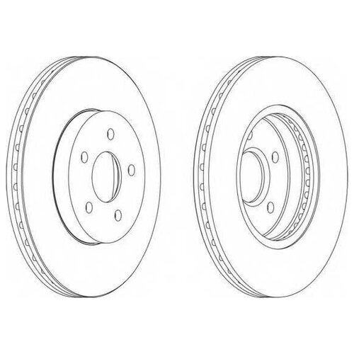 Диск Тормозной Ford Mondeo Iii 00>/Jaguar X-Type 01> Передний Вент. Ferodo арт. DDF1125