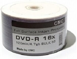 DVD-диск CMC 4.7 Gb, Full Ink Print (50 шт)