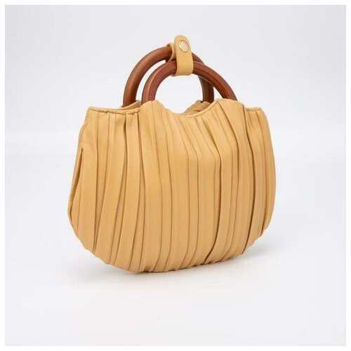 фото Кросс-боди, отдел на магните, длинный ремень, цвет жёлтый нет бренда