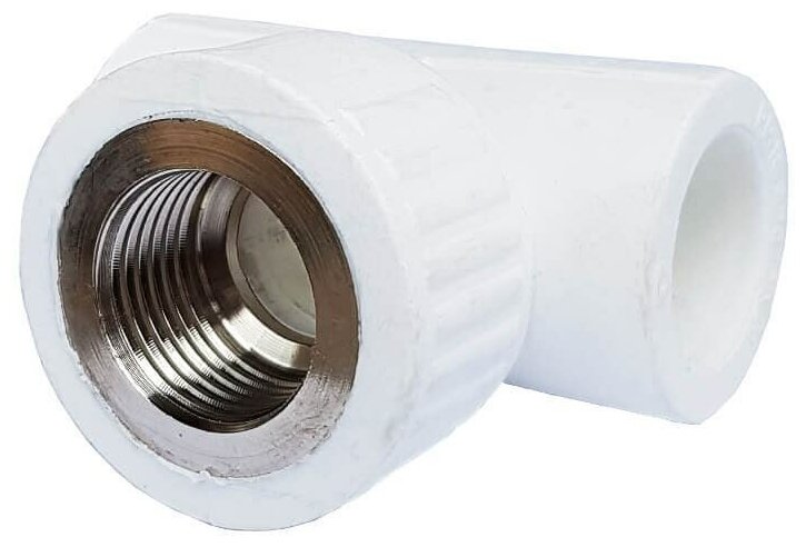 фото Фитинг Millennium Тройник переходной комб. с внутренней резьбой PP-R 25x1/2 x25 (цвет белый)