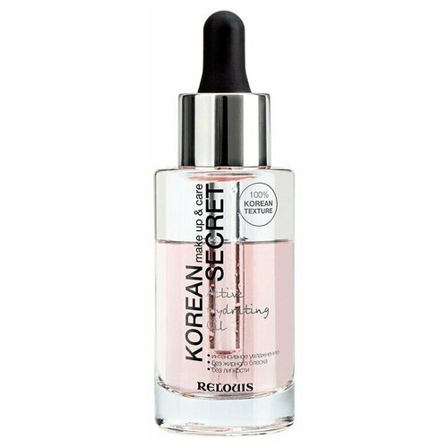 RELOUIS Масло для лица увлажняющее KOREAN SECRET make up & care Active Hydrating Oil 30 мл.