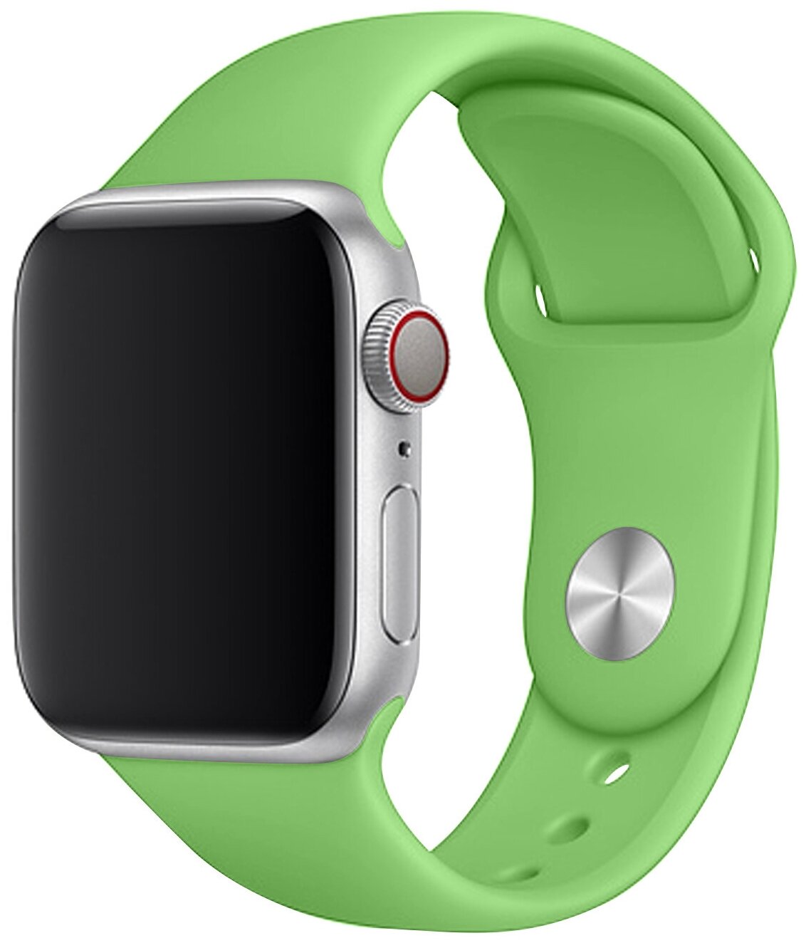 Ремешок TFN силиконовый для часов Apple Watch 42/44/45 mm series 1-7/размер S/M/green/зеленый