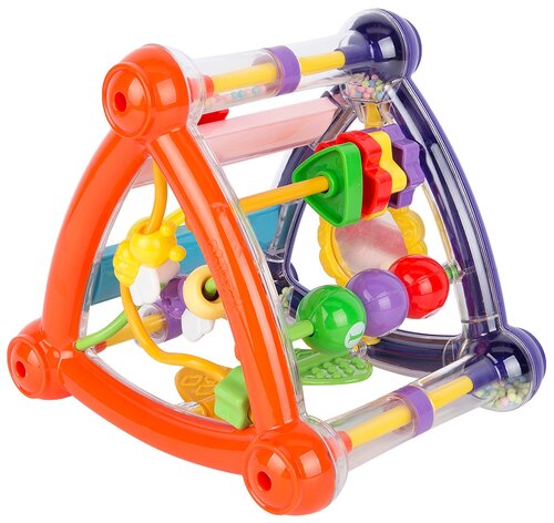 Развивающая игрушка S+S Toys Бамбини Пирамида, фиолетовый/красный