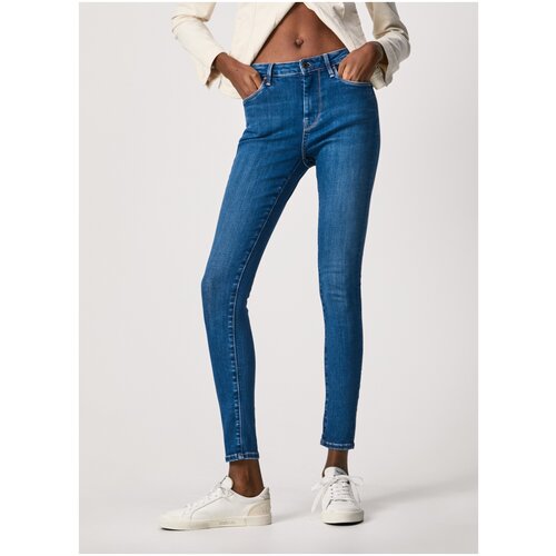 фото Джинсы женские, pepe jeans london, артикул: pl204171, цвет: голубой (wr0), размер: 25/32