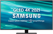 50" Телевизор Samsung QE50Q80AAU 2021 QLED, HDR, черный